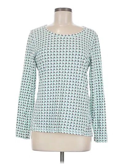 Pre-owned T By Talbots Long Sleeve T-shirt In Teal