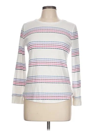 Pre-owned T By Talbots Long Sleeve T-shirt In White