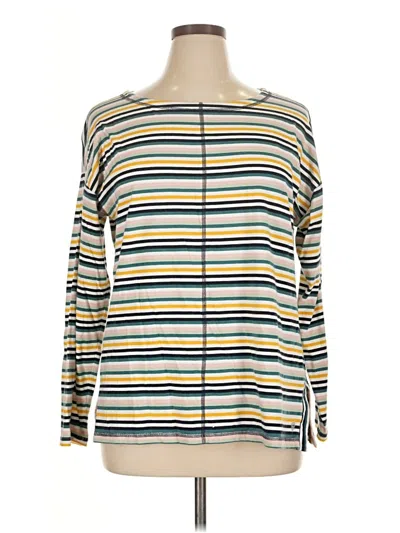 Pre-owned T By Talbots Long Sleeve T-shirt In Yellow