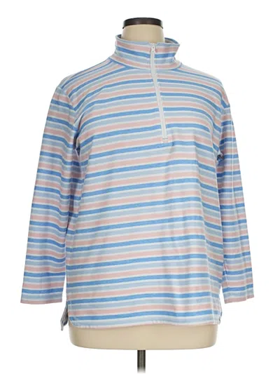 Pre-owned T By Talbots Long Sleeve Turtleneck In Blue