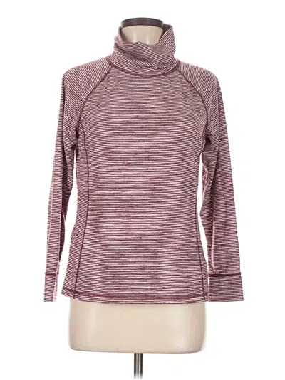 Pre-owned T By Talbots Long Sleeve Turtleneck In Burgundy