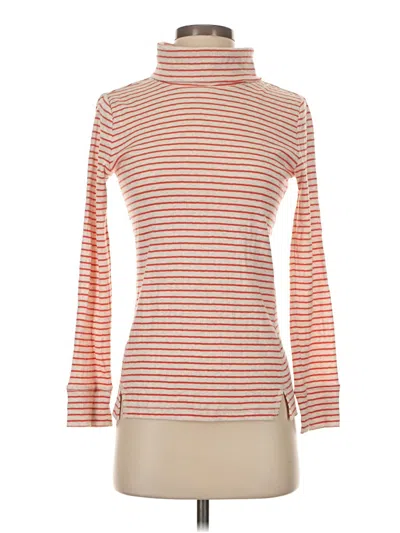 Pre-owned T By Talbots Long Sleeve Turtleneck In Orange