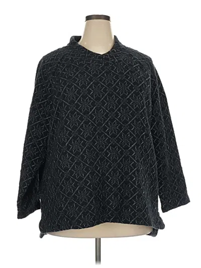 Pre-owned T By Talbots Poncho In Black