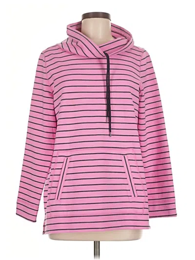 Pre-owned T By Talbots Pullover Hoodie In Pink