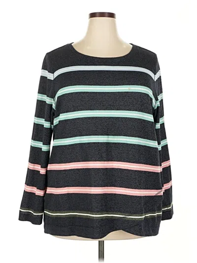 Pre-owned T By Talbots Pullover Sweater In Black