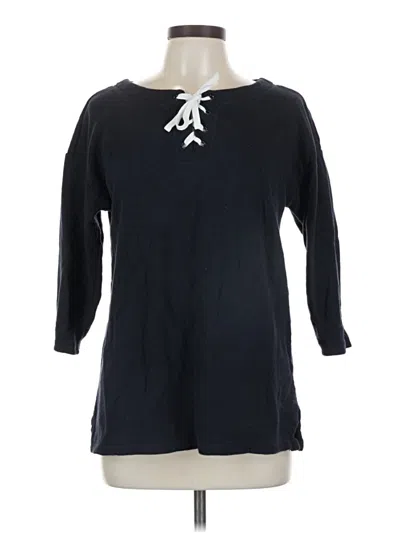 Pre-owned T By Talbots Pullover Sweater In Black