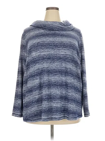 Pre-owned T By Talbots Pullover Sweater In Blue