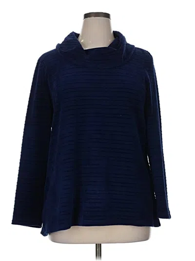 Pre-owned T By Talbots Pullover Sweater In Blue