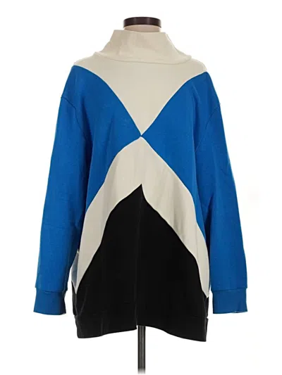 Pre-owned T By Talbots Pullover Sweater In Blue