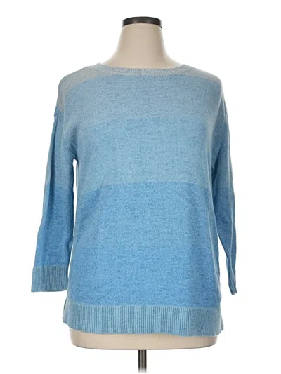 Pre-owned T By Talbots Pullover Sweater In Blue