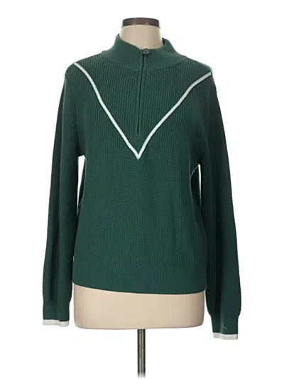 Pre-owned T By Talbots Pullover Sweater In Green