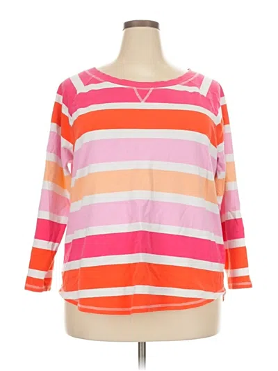 Pre-owned T By Talbots Pullover Sweater In Orange