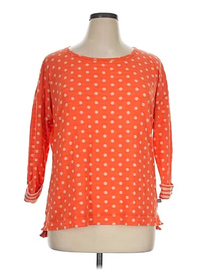 Pre-owned T By Talbots Pullover Sweater In Orange