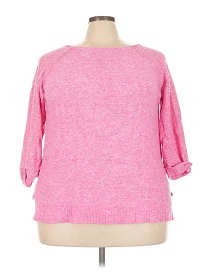 Pre-owned T By Talbots Pullover Sweater In Pink