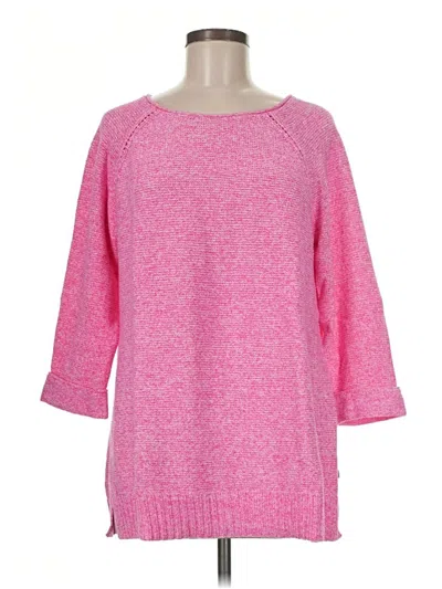 Pre-owned T By Talbots Pullover Sweater In Pink