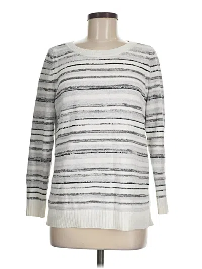 Pre-owned T By Talbots Pullover Sweater In Silver