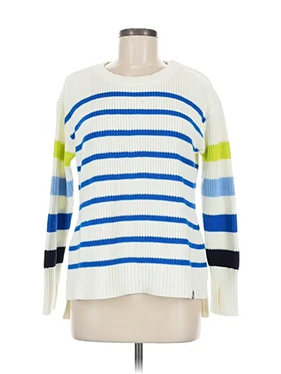 Pre-owned T By Talbots Pullover Sweater In White