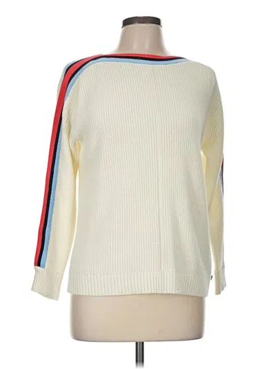 Pre-owned T By Talbots Pullover Sweater In White