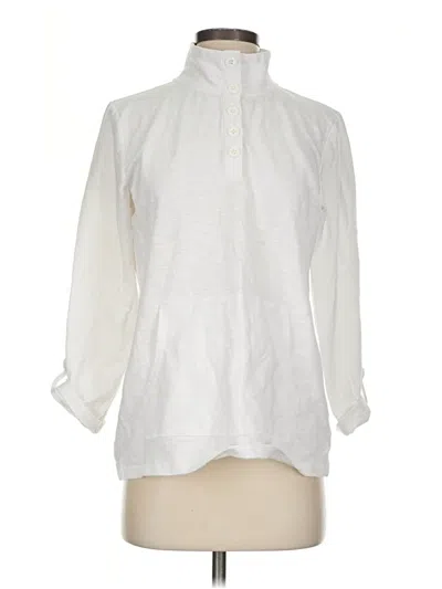 Pre-owned T By Talbots Pullover Sweater In White