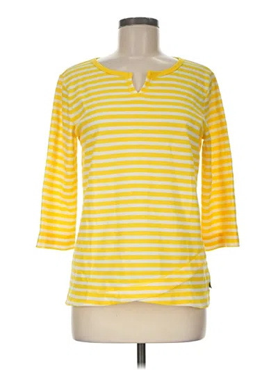 Pre-owned T By Talbots Pullover Sweater In Yellow