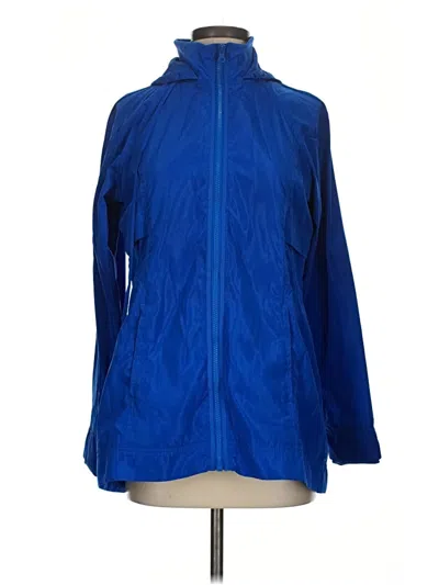 Pre-owned T By Talbots Raincoat In Blue