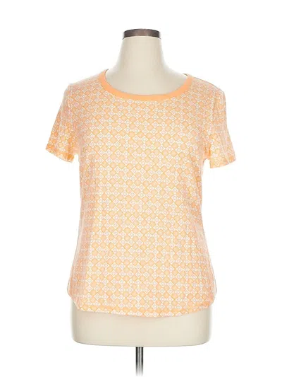 Pre-owned T By Talbots Short Sleeve T-shirt In Orange