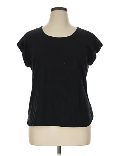 Pre-owned T By Talbots Short Sleeve T-shirt In Black