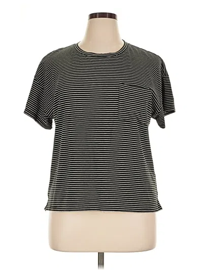 Pre-owned T By Talbots Short Sleeve T-shirt In Black