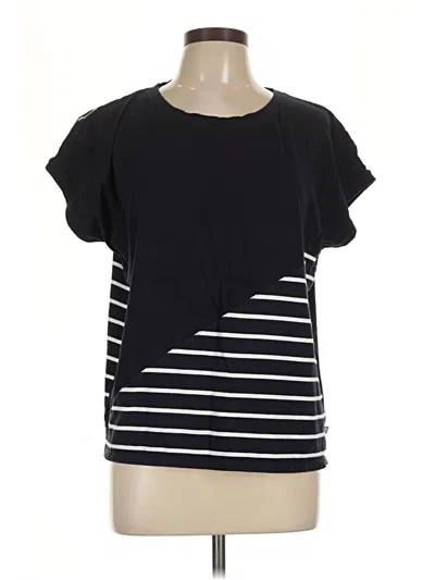 Pre-owned T By Talbots Short Sleeve T-shirt In Black