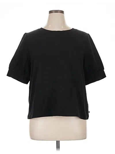 Pre-owned T By Talbots Short Sleeve T-shirt In Black