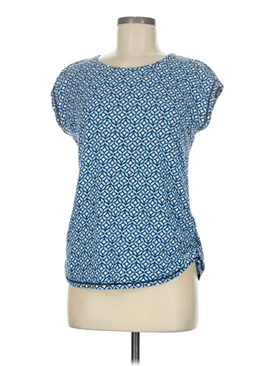 Pre-owned T By Talbots Short Sleeve T-shirt In Blue