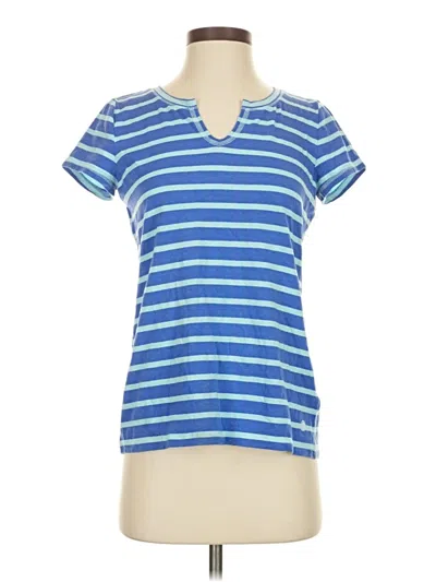 Pre-owned T By Talbots Short Sleeve T-shirt In Blue