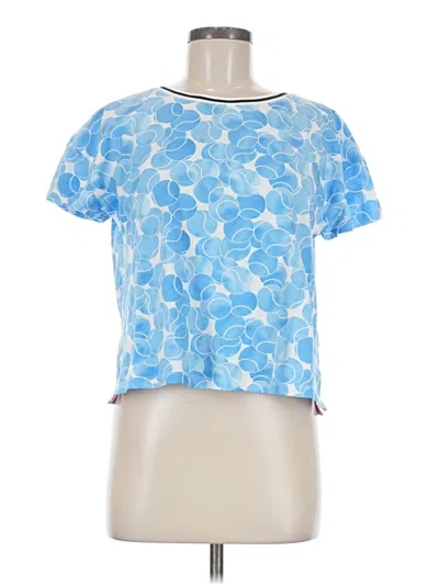 Pre-owned T By Talbots Short Sleeve T-shirt In Blue