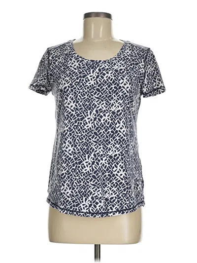 Pre-owned T By Talbots Short Sleeve T-shirt In Blue