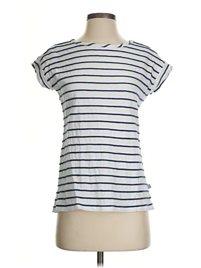 Pre-owned T By Talbots Short Sleeve T-shirt In Blue