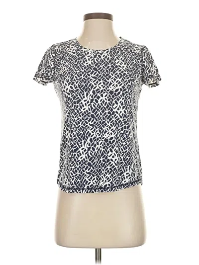 Pre-owned T By Talbots Short Sleeve T-shirt In Blue