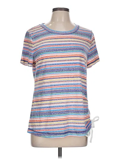 Pre-owned T By Talbots Short Sleeve T-shirt In Blue