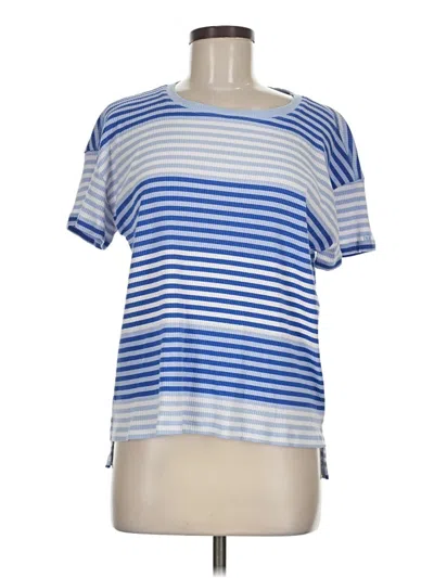 Pre-owned T By Talbots Short Sleeve T-shirt In Blue