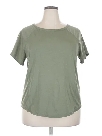 Pre-owned T By Talbots Short Sleeve T-shirt In Green