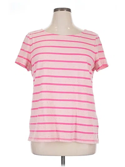 Pre-owned T By Talbots Short Sleeve T-shirt In Pink