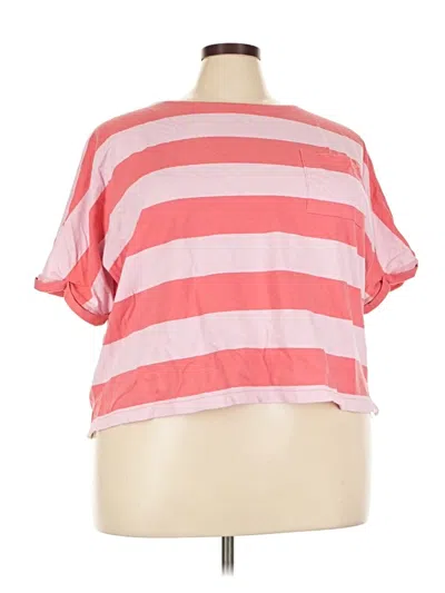 Pre-owned T By Talbots Short Sleeve T-shirt In Pink