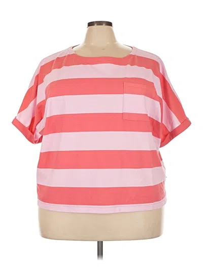 Pre-owned T By Talbots Short Sleeve T-shirt In Pink