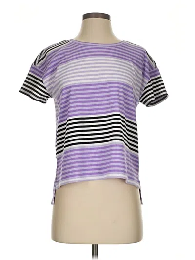 Pre-owned T By Talbots Short Sleeve T-shirt In Purple