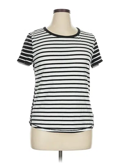 Pre-owned T By Talbots Short Sleeve T-shirt In Silver