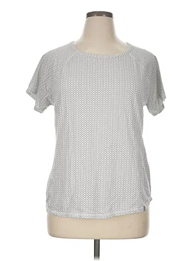 Pre-owned T By Talbots Short Sleeve T-shirt In Silver