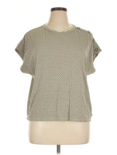 Pre-owned T By Talbots Short Sleeve T-shirt In Tan