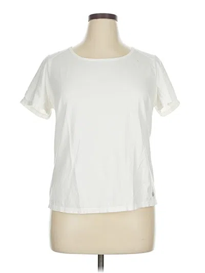 Pre-owned T By Talbots Short Sleeve T-shirt In White
