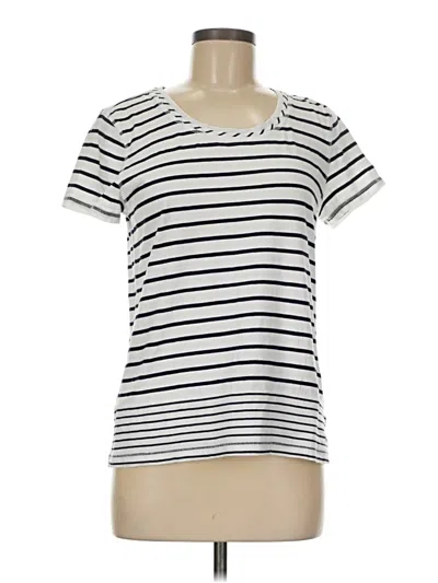 Pre-owned T By Talbots Short Sleeve T-shirt In White