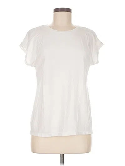 Pre-owned T By Talbots Short Sleeve T-shirt In White