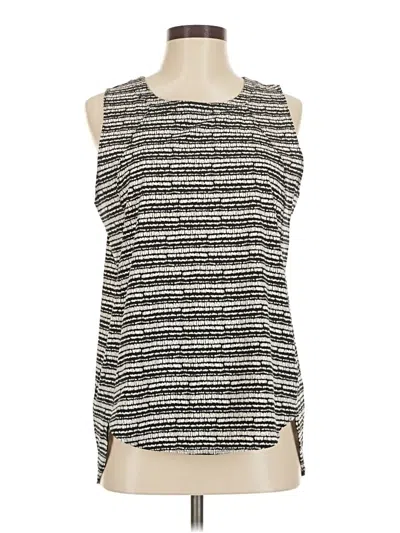 Pre-owned T By Talbots Sleeveless Blouse In Black